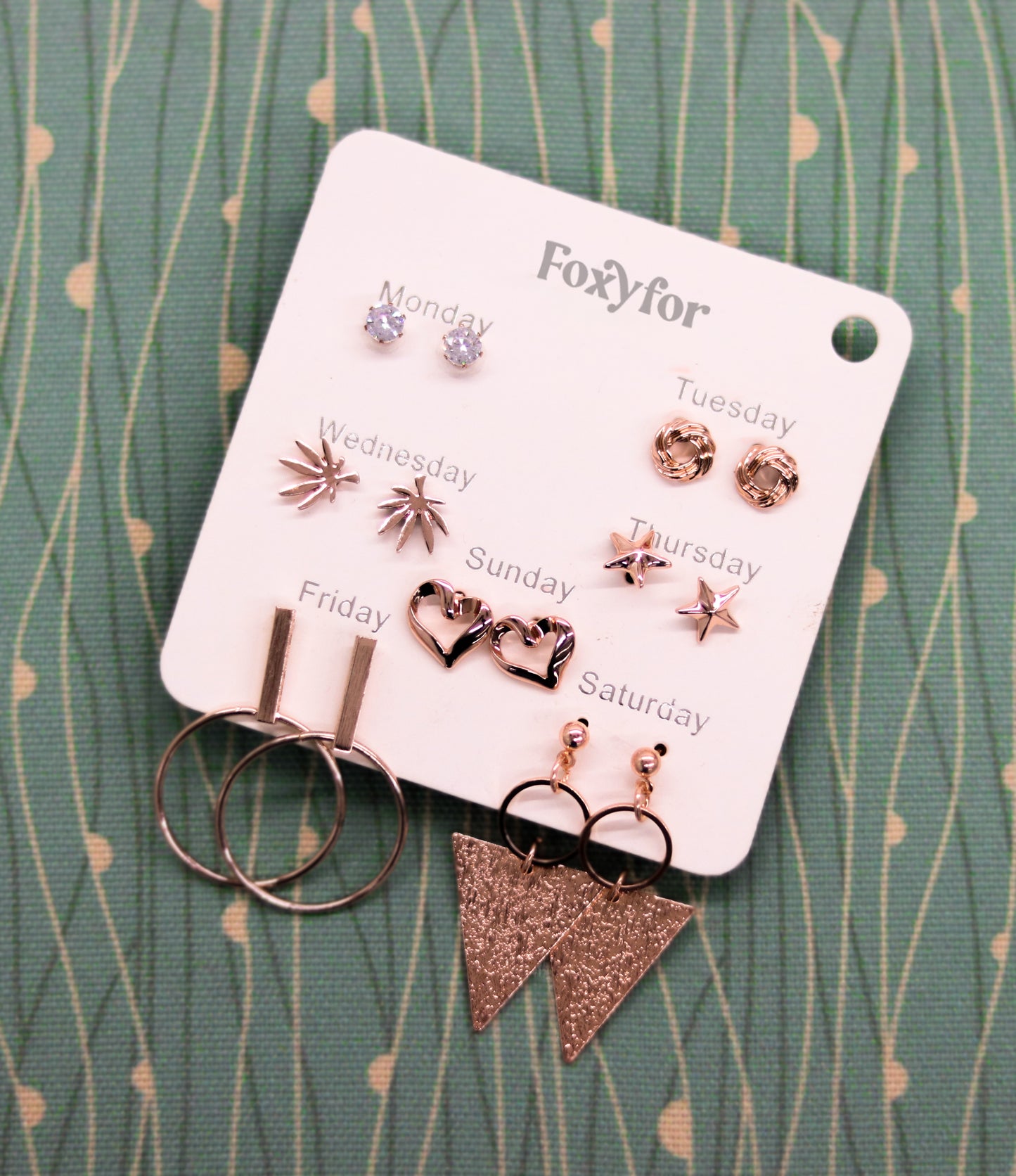 Everday Week Dazzle Earrings Set