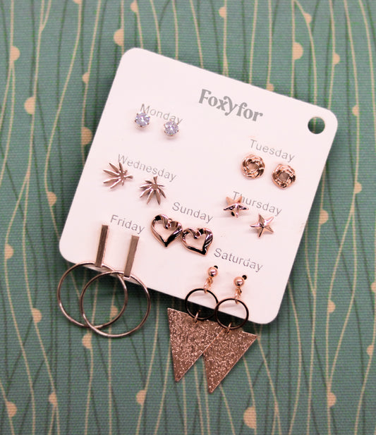 Everday week Dazzle Earrings Set