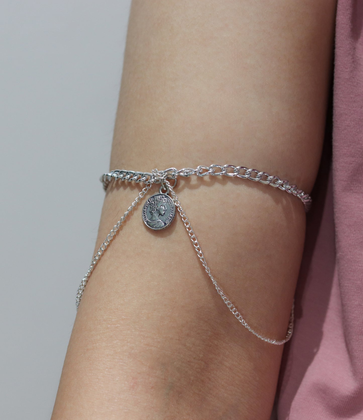 Silver Medallion Armlet