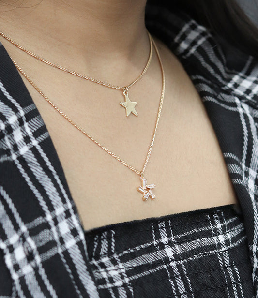 Double Layer Star Pendant